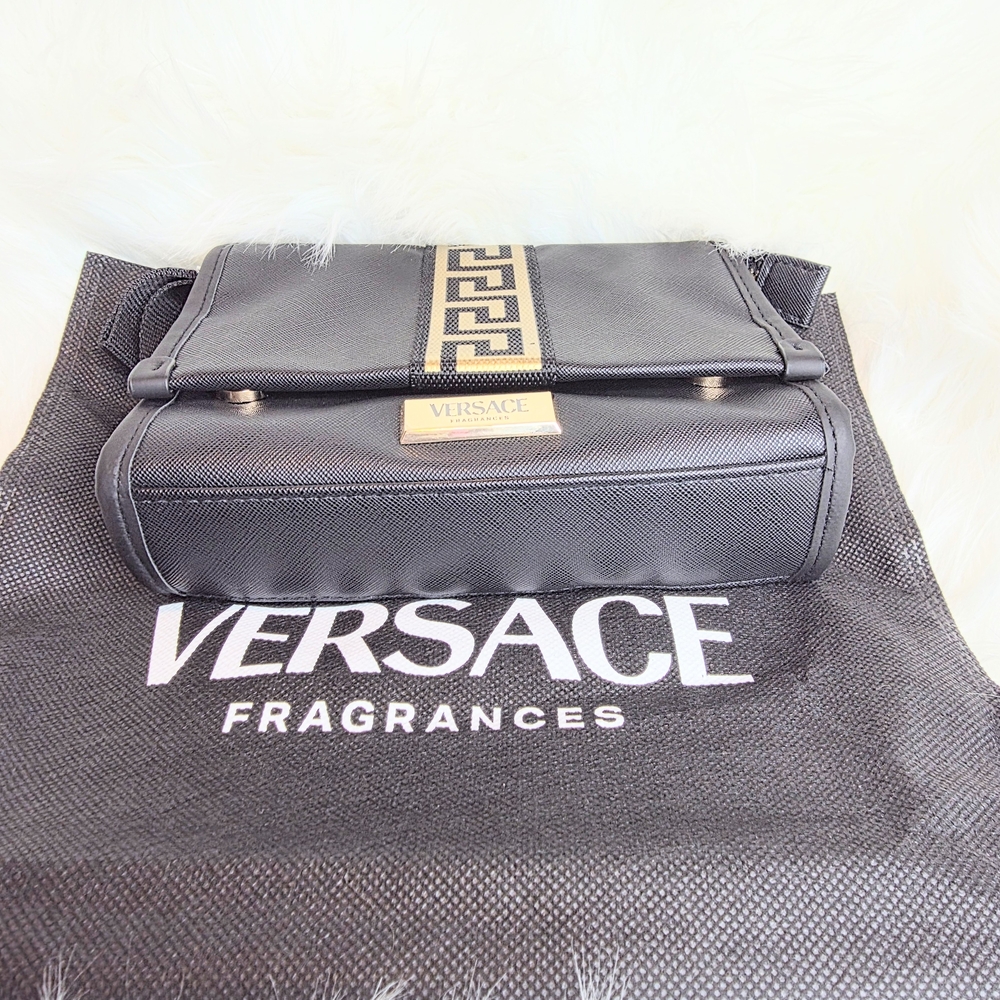 Versace Fragrance Clutch/Pouch/Makeup Bag New with Plastic on Hardware Dustbag - Picture 4 of 10